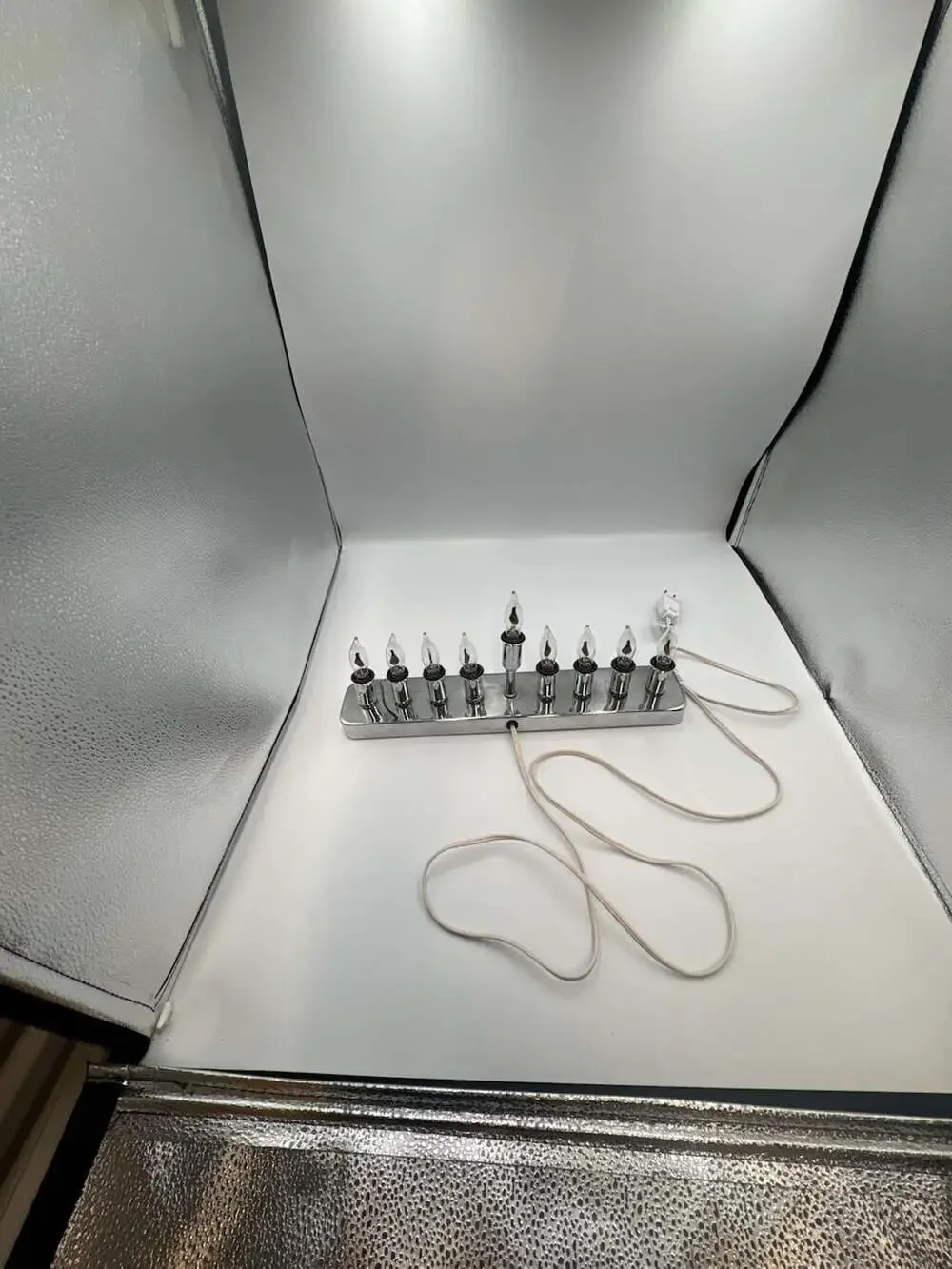 Rite Lite B-3-FF Electric Hanukkah Menorah with Flickering Bulbs